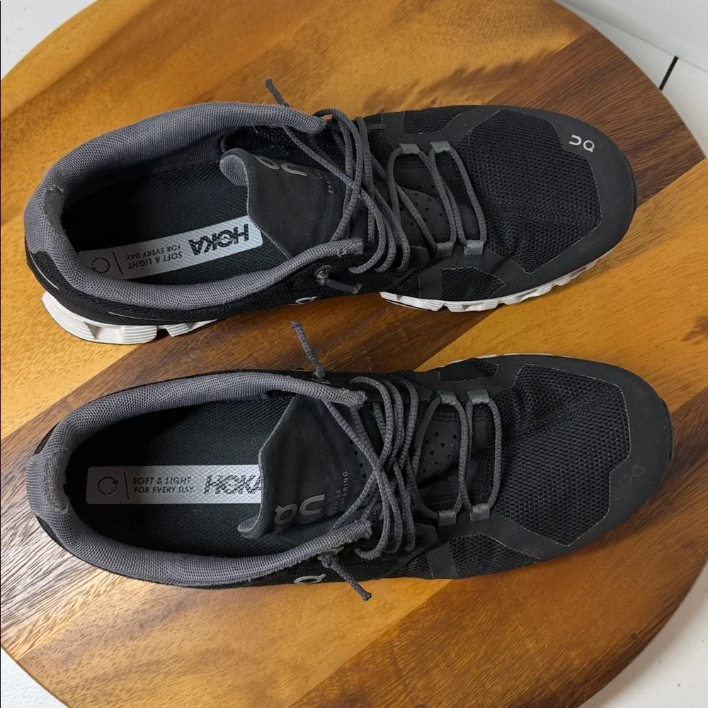 ON RUNNING Cloud 5 Black Men's Running Shoes, size 10.5 fair clean condition - Picture 6 of 14
